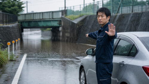 【その道、入らないで】ゲリラ豪雨・冠水路から愛車と命を守る5つの判断ポイント