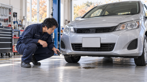 【車の下に液体の跡？】色・におい・場所で確認したい5つのポイント